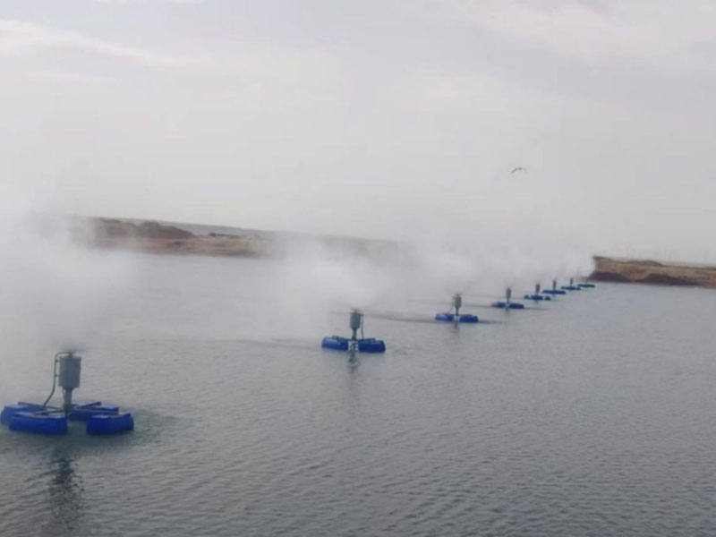 寧夏小南湖漂浮式蒸發(fā)器成功運行