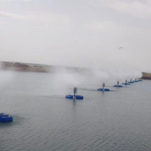 寧夏小南湖漂浮式蒸發(fā)器成功運行